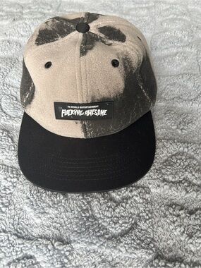 FA Fleece Five-Panel Cap - Tan & Black